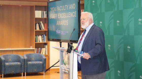 Engineering Dean Ken Ball at the 2024 faculty awards ceremony