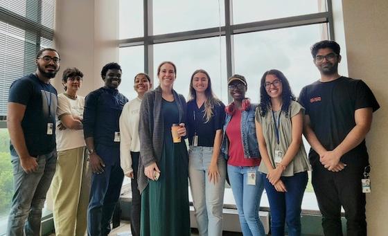 Alessandra Coogan with NIH colleagues. Photo provided.